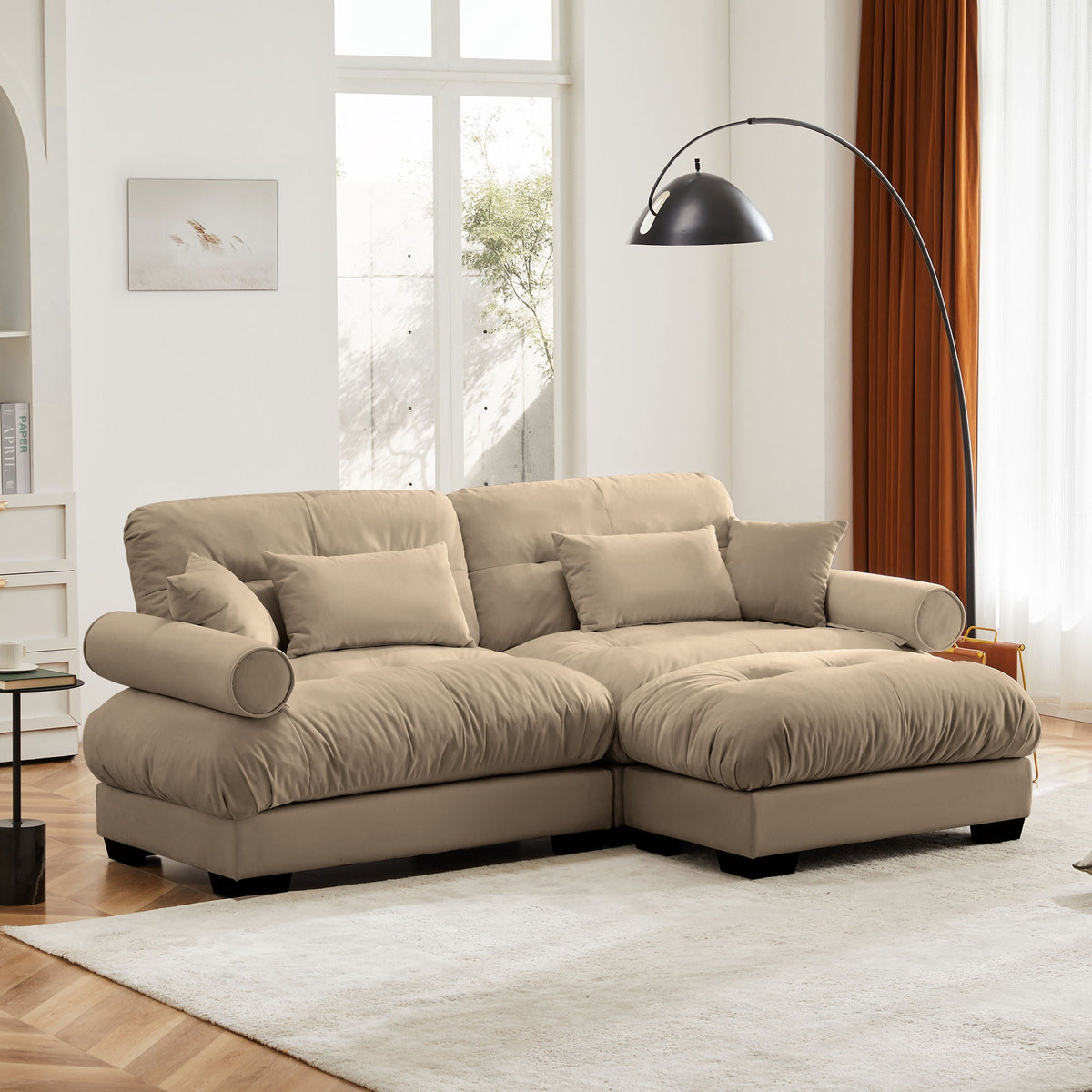 Modern Sectional Sofa With Ottoman - Marijuana Mama