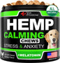 Hemp Calming Chews for Dogs Anxiety & Stress Relief- 120 Count