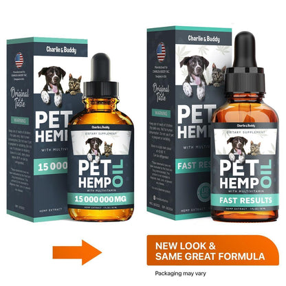 Hemp Oil for Dogs & Cats Anxiety Pain Stress & Sleep Support