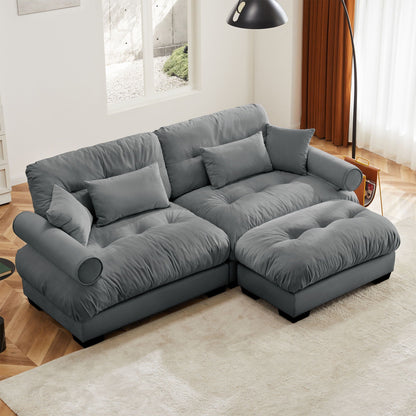 Super Comfort Oversized Modular Sectional Sofa With Movable Ottoman - Marijuana Mama