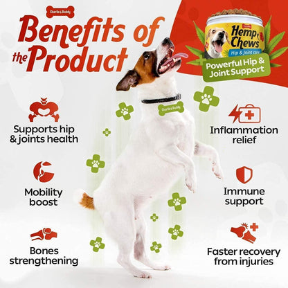 Hemp Hip & Joint Supplement for Dogs - 120 Count
