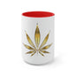 Gold Pot Leaf Coffee Mug