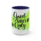 Good Vibes Only Two-Tone Marijuana Mug
