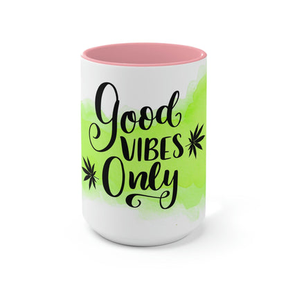 Good Vibes Only Two-Tone Marijuana Mug