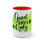 Good Vibes Only Two-Tone Marijuana Mug