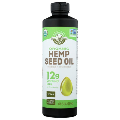 Organic Hemp Seed Oil, 16.9 oz