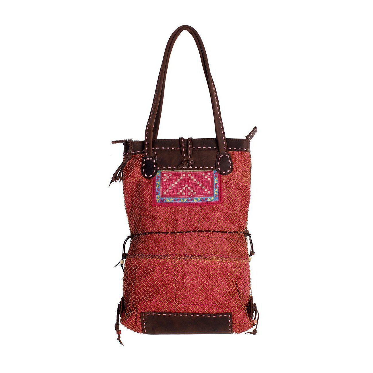 Hemp & Leather Shoulder Bag
