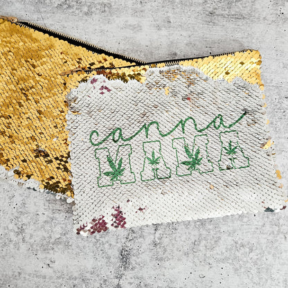Cannamama 420 Sequin Stash Bag