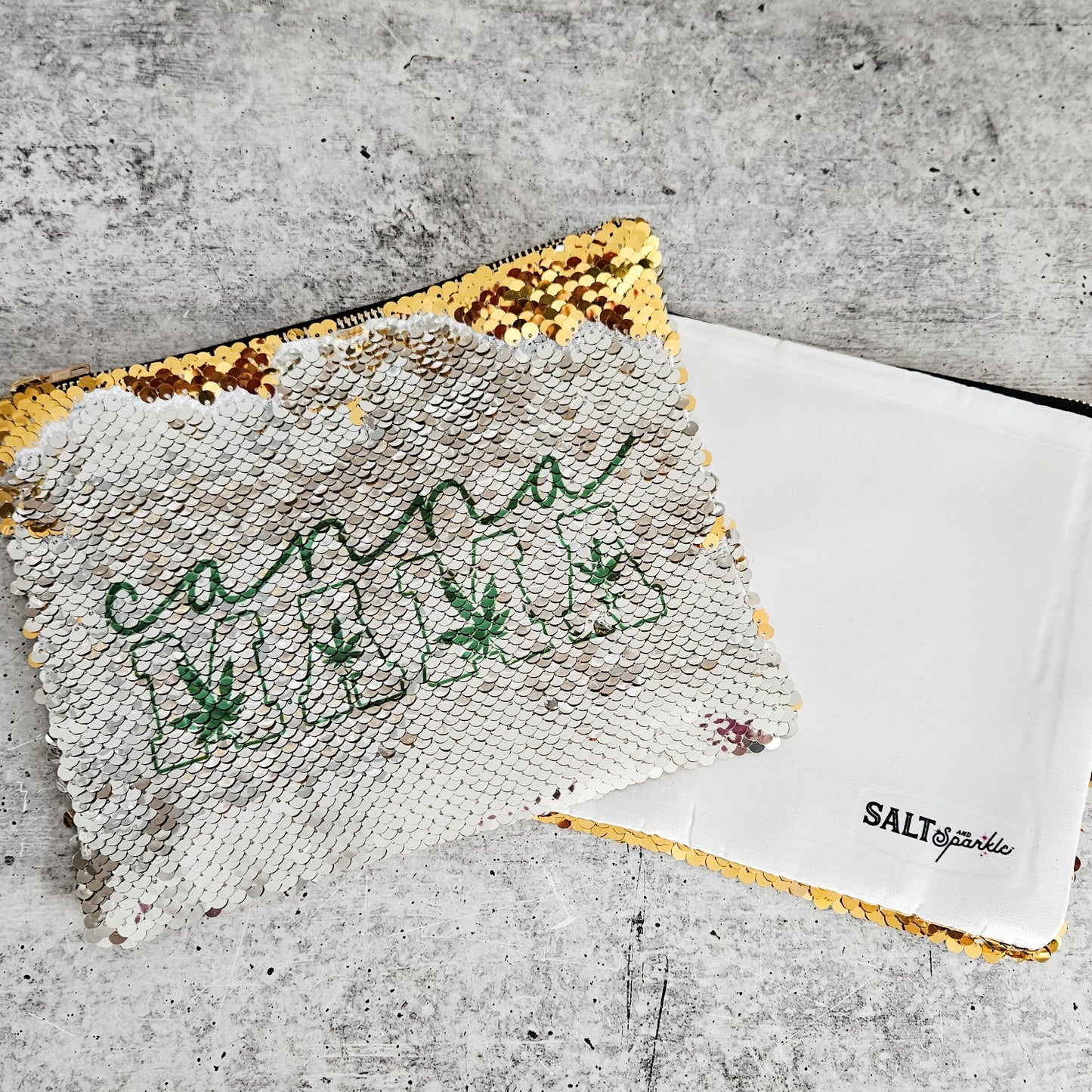 Cannamama 420 Sequin Stash Bag