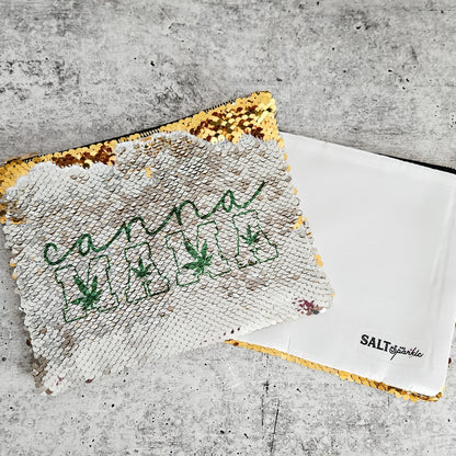 Cannamama 420 Sequin Stash Bag