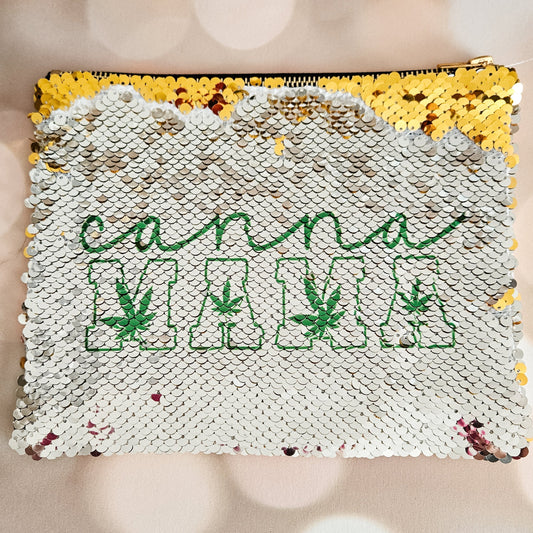 Cannamama 420 Sequin Stash Bag