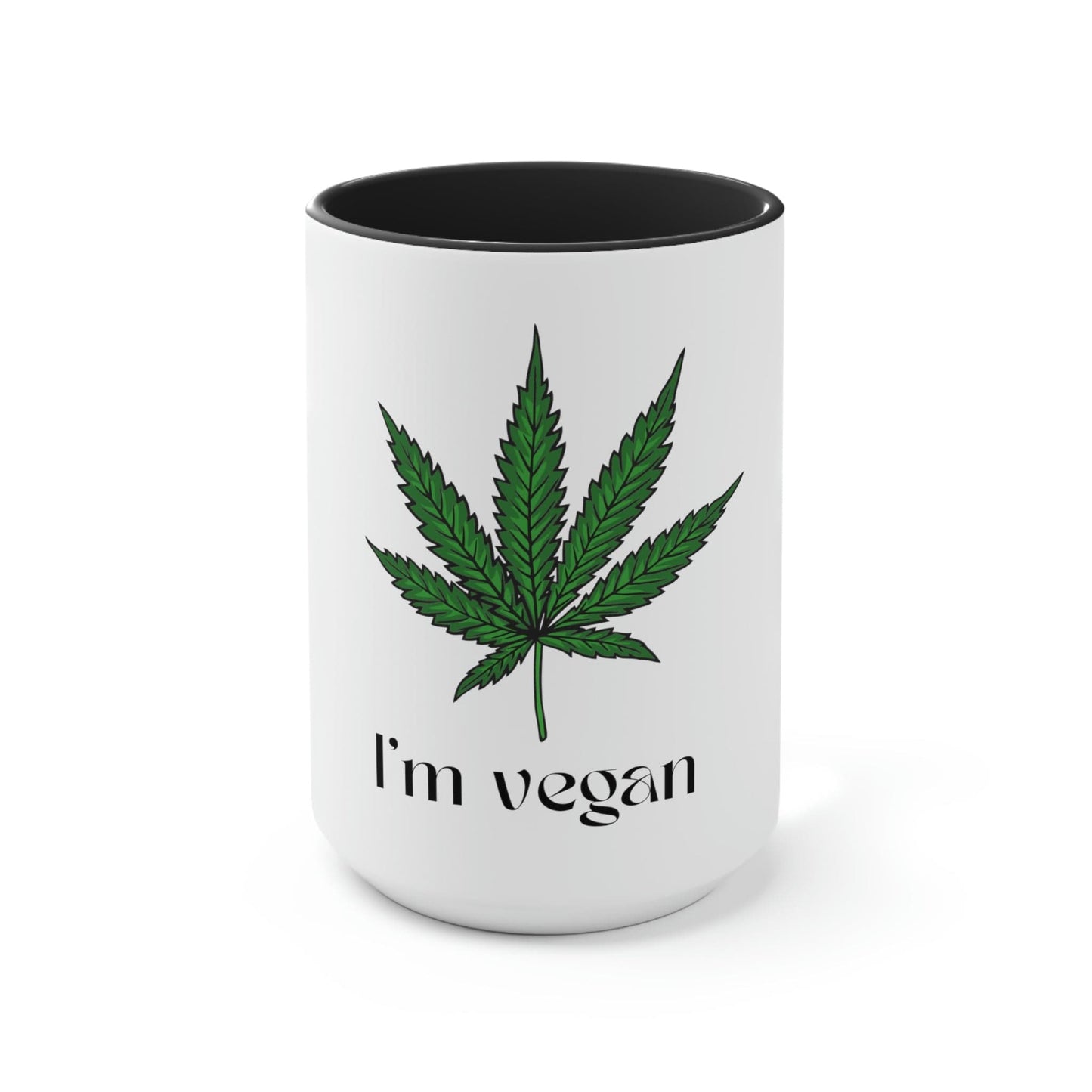 "I'm Vegan" Pot Leaf Coffee Mug