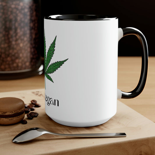 "I'm Vegan" Pot Leaf Coffee Mug