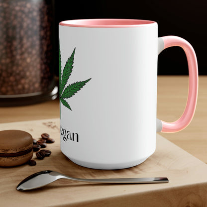 "I'm Vegan" Pot Leaf Coffee Mug