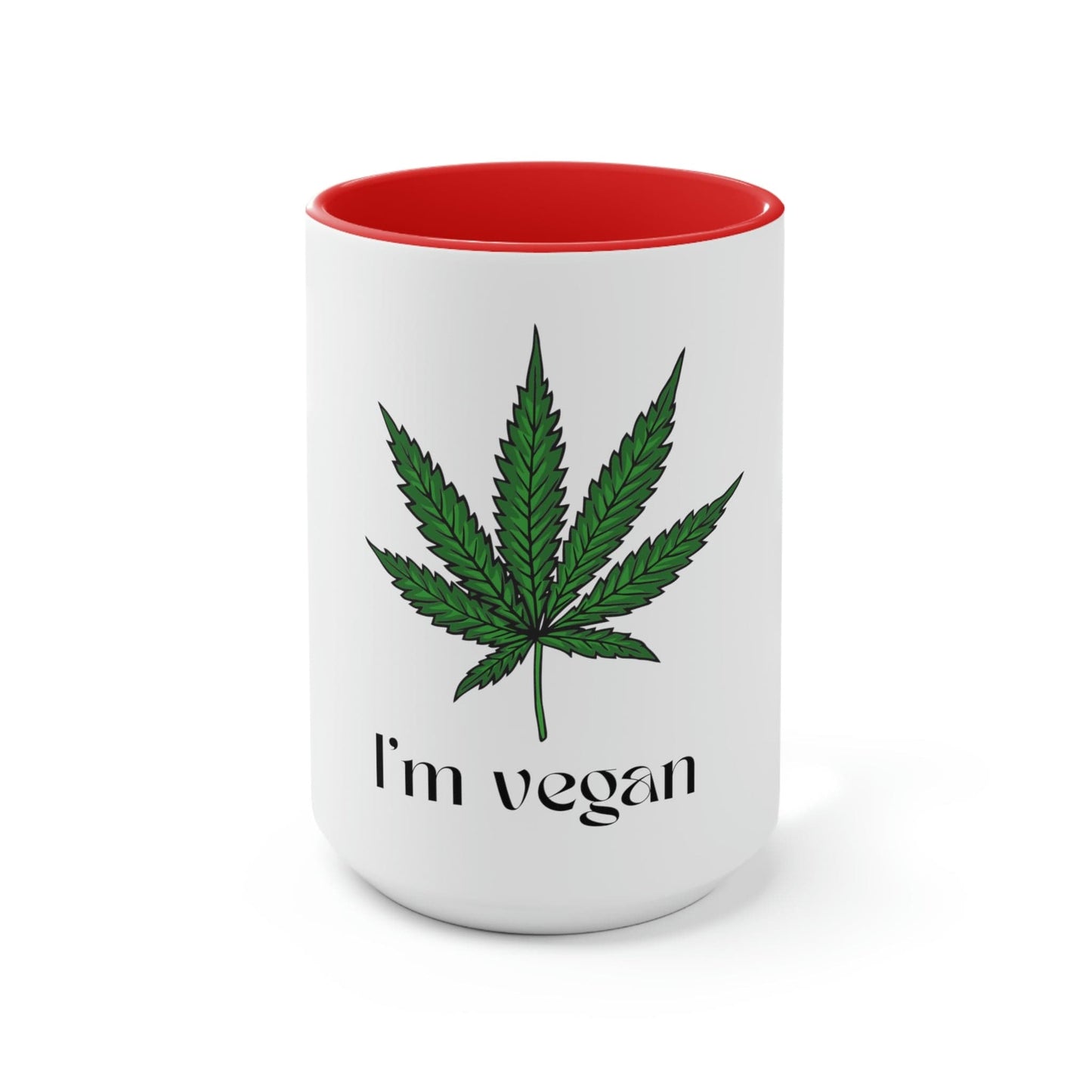"I'm Vegan" Pot Leaf Coffee Mug