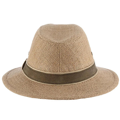 Hemp Straw Outback Fedora Hat