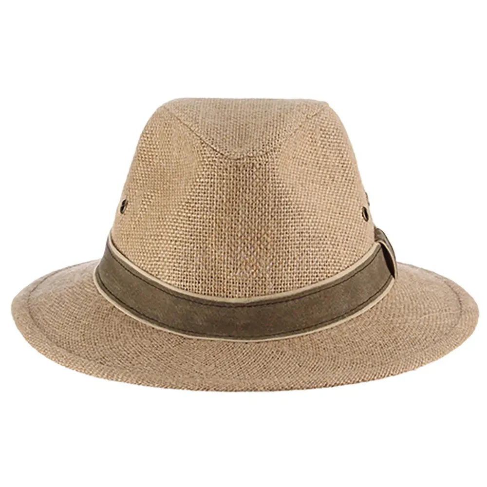 Hemp Straw Outback Fedora Hat