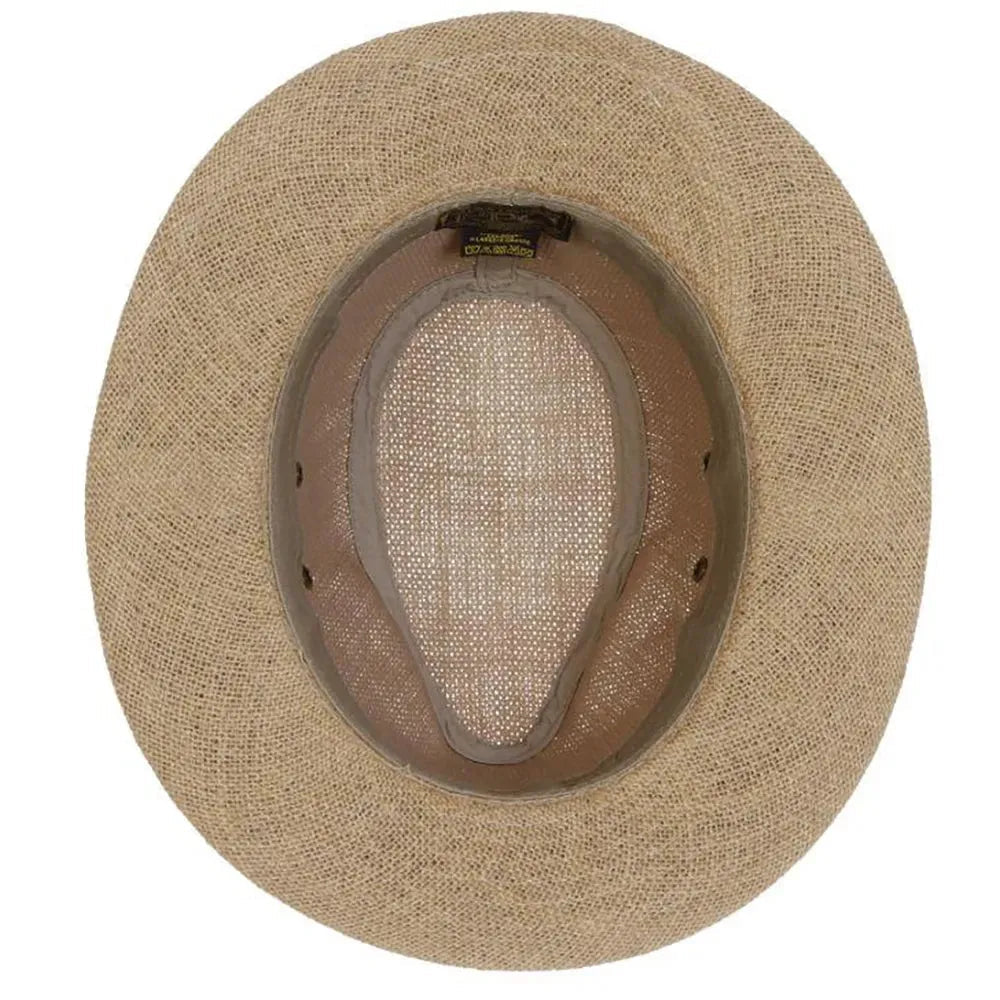 Hemp Straw Outback Fedora Hat
