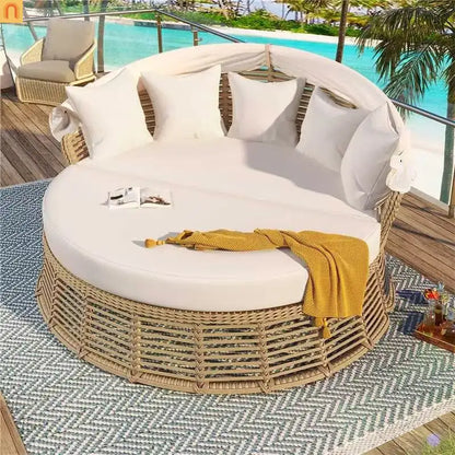 Chaise Lounge Canopy Round Daybed