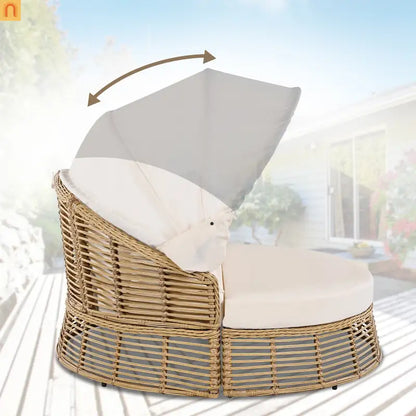 Chaise Lounge Canopy Round Daybed