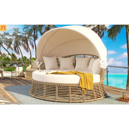 Chaise Lounge Canopy Round Daybed