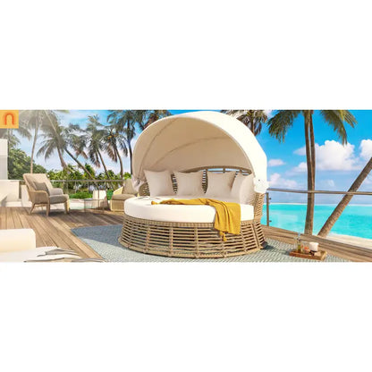 Chaise Lounge Canopy Round Daybed