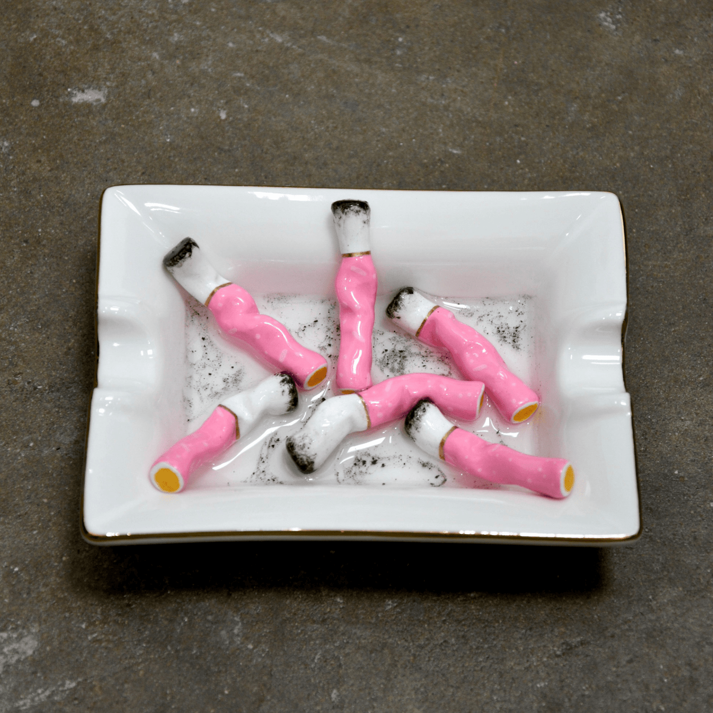 Pink Puffs Ashtray