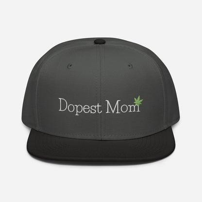 "Dopest Mom" Cannabis Snapback Hat