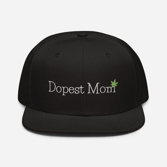 "Dopest Mom" Cannabis Snapback Hat
