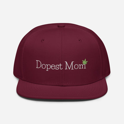 "Dopest Mom" Cannabis Snapback Hat