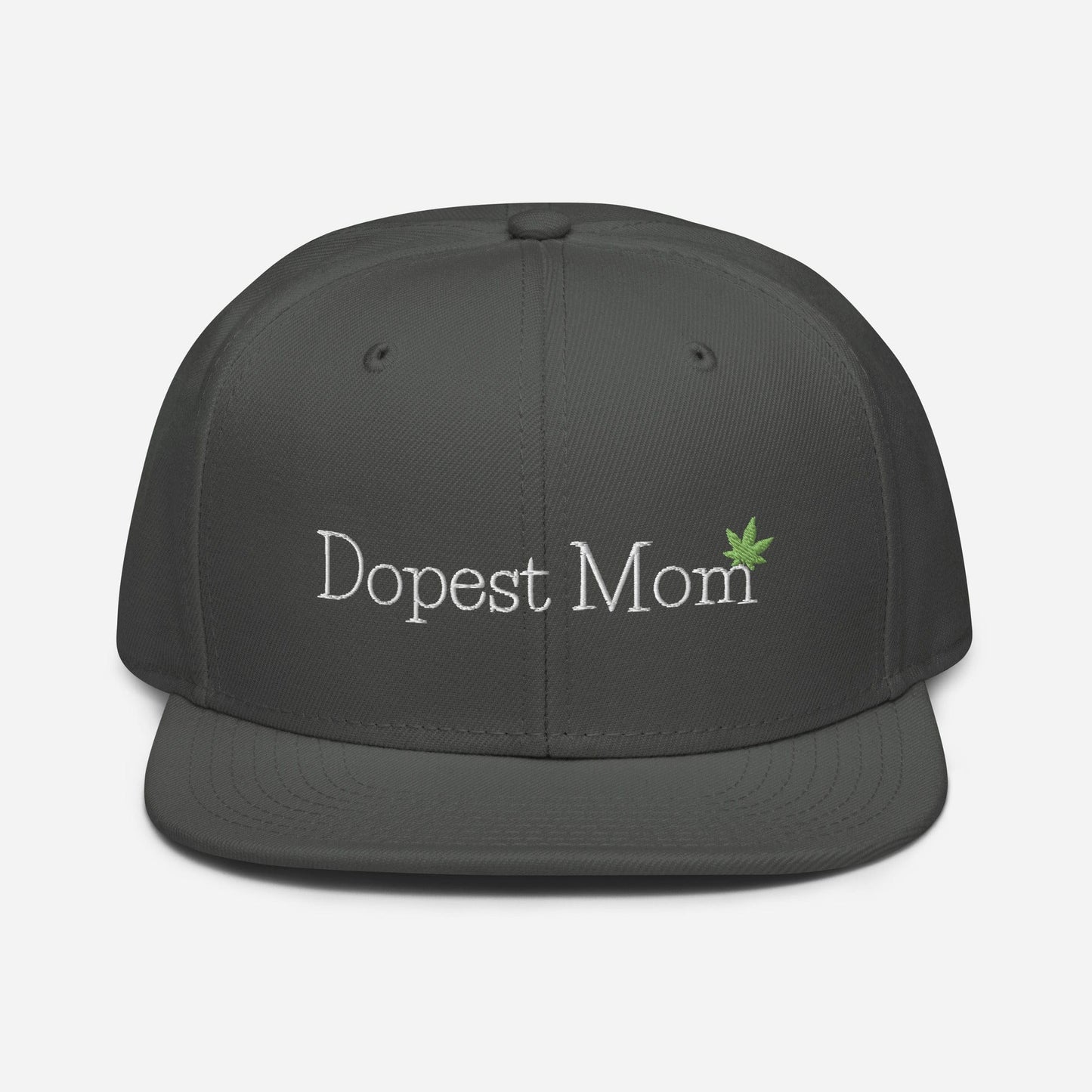 "Dopest Mom" Cannabis Snapback Hat