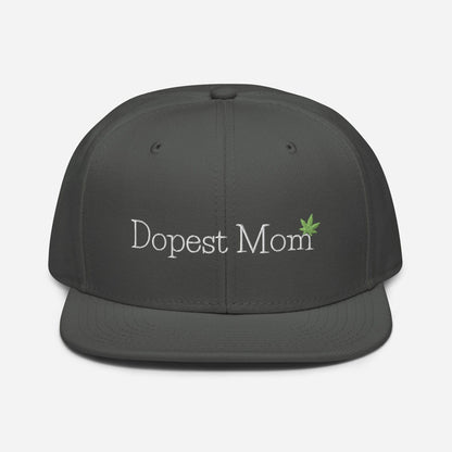 "Dopest Mom" Cannabis Snapback Hat