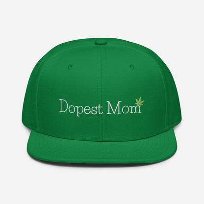 "Dopest Mom" Cannabis Snapback Hat
