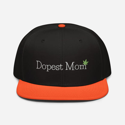 "Dopest Mom" Cannabis Snapback Hat
