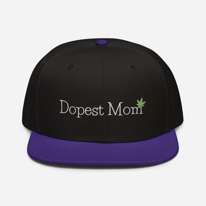 "Dopest Mom" Cannabis Snapback Hat