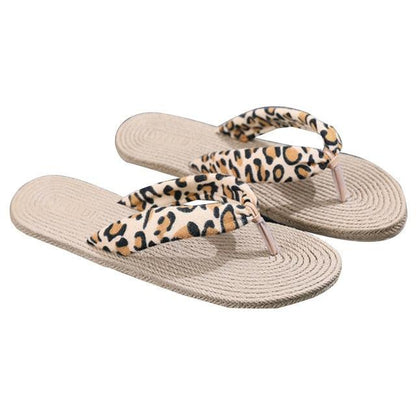Hemp Floral Flip Flops