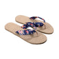 Hemp Floral Flip Flops