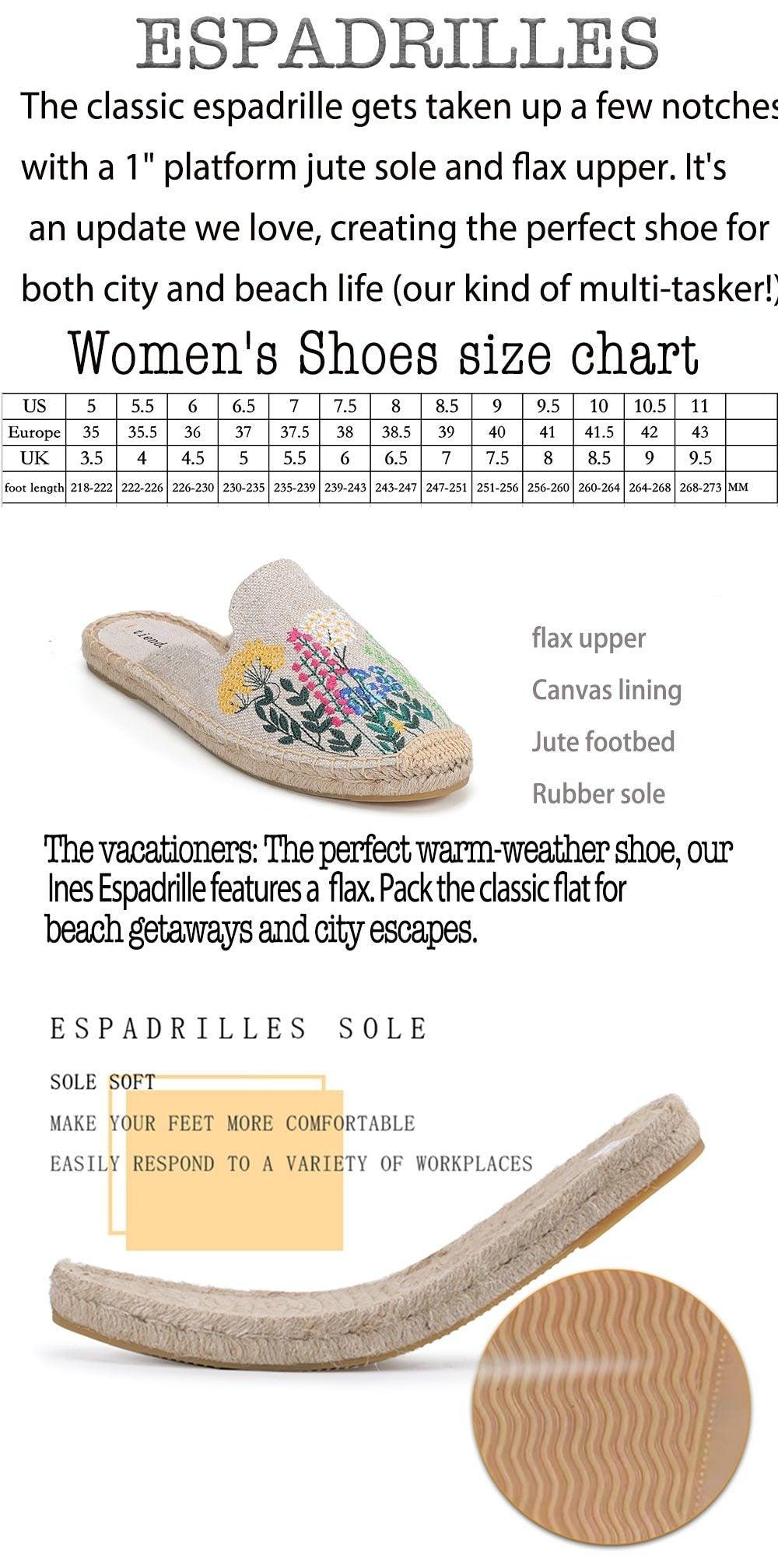 Women's Hemp Floral Flip Flops